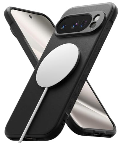 Ringke Onyx Designed for Google Pixel 10 Pro XL Case [Compatible with MagSafe and Pixelsnap] Oil & Dirt Resistant Enhanced Grip Non-Slip Texture Lightweight Cover - Magnetic Black - color: Magnetic Black, size: Pixel 10 Pro XL
