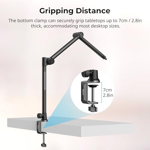 SMALLRIG Overhead 3-Section Desktop Camera Bracket Desk Mount - style: Clamp 4324