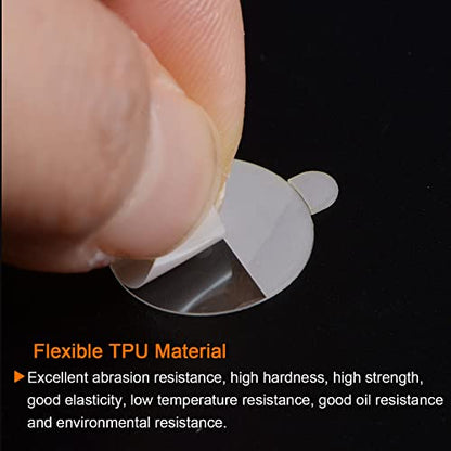HARFINGTON 5pcs Watch Glass Screen Protectors 22mm Soft TPU Anti-scratch HD Clear High Definition Round Smartwatch Screen Protection Film (for Flat Screen) - size: 22mm