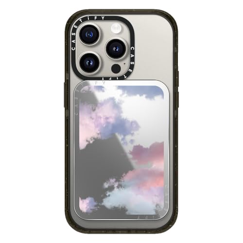 CASETiFY Snappy Card Holder Stand Compatible with Magsafe - Clouds - Silver Mirror - color: Clouds - Silver Mirror