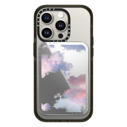 CASETiFY Snappy Card Holder Stand Compatible with Magsafe - Clouds - Silver Mirror - color: Clouds - Silver Mirror