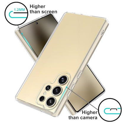 TENOC Phone Case for Samsung Galaxy S25 Ultra, Clear Case Shockproof Protective Bumper Slim Cover - color: Clear, size: S25 Ultra