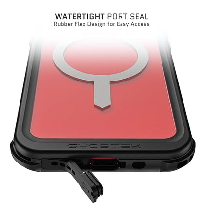 Ghostek Nautical Waterproof Apple iPhone 15 Plus Case with Holster Belt Clip - Screen & Camera Protector, MagSafe Compatible, Rugged Heavy Duty (6.7 Inch, Clear) - color: Clear, size: iPhone 15 Plus