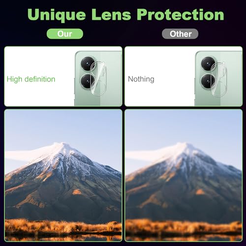 for Xiaomi Poco X7 Pro 5G Screen Protector with Camera Lens Protector, 9H Hardness Anti-Scratch Tempered Glass flim, Case Friendly, Anti-Fingerprint,Anti-Scratch (2+2 PACK) - color: Poco X7 Pro