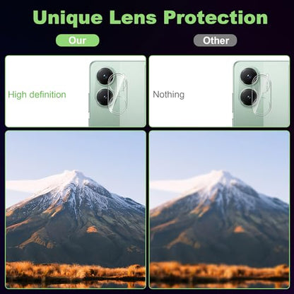 for Xiaomi Poco X7 Pro 5G Screen Protector with Camera Lens Protector, 9H Hardness Anti-Scratch Tempered Glass flim, Case Friendly, Anti-Fingerprint,Anti-Scratch (2+2 PACK) - color: Poco X7 Pro