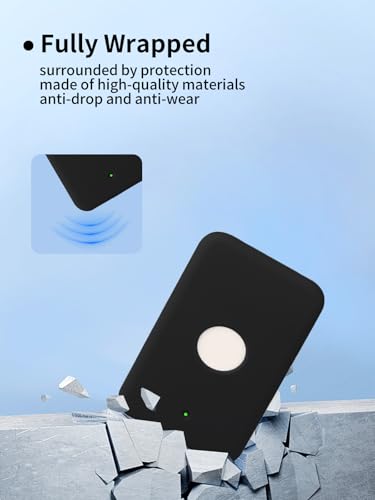 Compatible with Apple iPhone Air MagSafe Battery,UYRUREL Premium Silicone Shockproof Protection Ultra-Thin Design, Comfortable and Skin-Friendly,Black. - color: Black