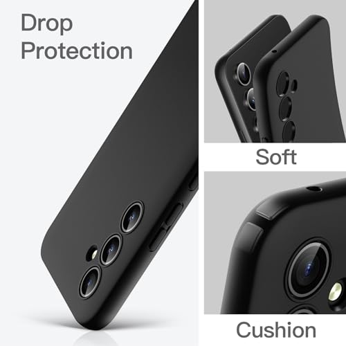 JETech Slim Case for Samsung Galaxy A54, Black | Soft TPU Design, Matte Finish, Shockproof Protection - size: Galaxy A54