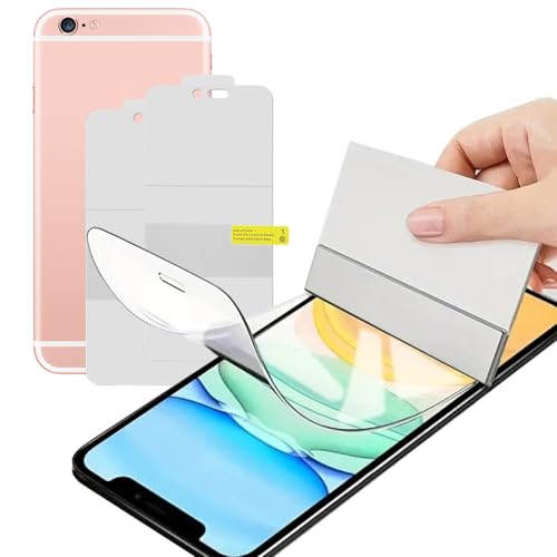 High Sensitivity Hydrogel Protective Film for iPhone 8 plus/iPhone 7 Plus/iphone 6plus/iphone 6s plus, 2 Pcs Transparent Soft TPU Screen Protectors (NOT Tempered Glass) [Full Coverage] [Clear HD]