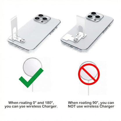 Phone Slim Stand Thin Kickstand for iPhone Phone Case White 1-Pack - color: White