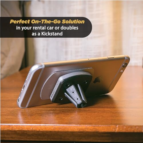 Scosche MPVB MagicMount Pro Magnetic Car Phone Holder - Strong Magnet Mount for iPhone and Android - Secure Magnetic Mount for Car Air Vent - Universal 360° Adjustable Mobile Cell Holder - size: 1 Pack, style: Vent