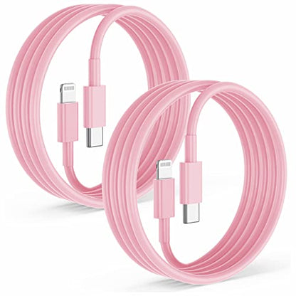 2Pack for iPhone14/13/12 Fast Charger Cable Pink 6ft[Apple MFi Certified] - color: Pink, size: 6 feet