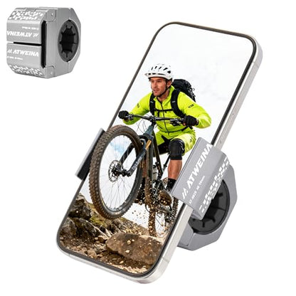 Bike Handlebar Mounts for 4.5-7.2 Phones (Silver) - color: Silver