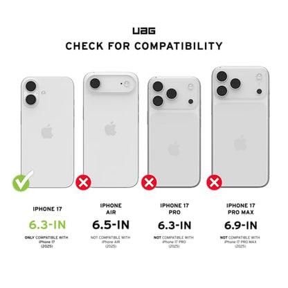 URBAN ARMOR GEAR UAG Designed for iPhone 17 Pathfinder Case Bundle with Glass Shield (Black)