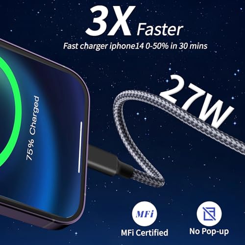 100W USB C Multi Charging Cable, 3 in 1, 5FT, 1Pack - color: USB C-Grey 100W-1Pack