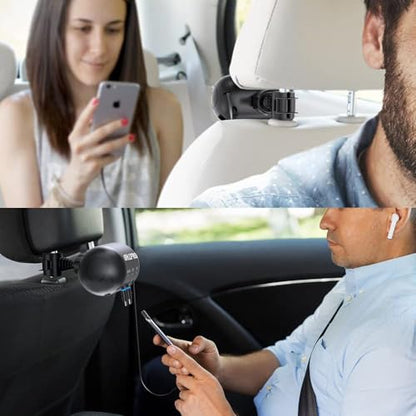 OHLPRO Multi Car Retractable Backseat 3 in 1 Car Charging Station, Adapter - size: Car Adapter | 3-IN-1 Charging Station