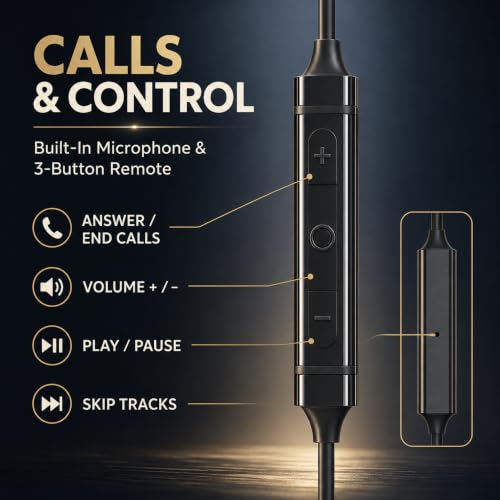 Betron USB C Headphones Wired Earbuds