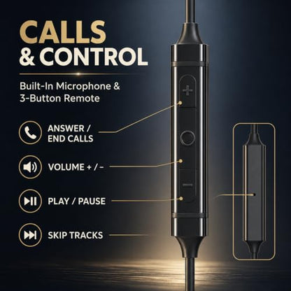 Betron USB C Headphones Wired Earbuds