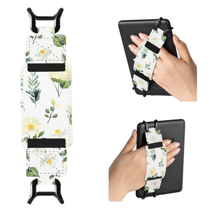 CoBak Secure Hand Strap for Ebook Reader - Versatile and Lightweight - color: Garden Blossoms-1 Pack