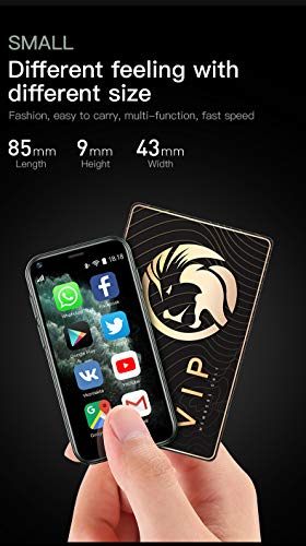 Truely Super Mini Smartphone, XS11 Unlocked Phone Android Mobile 2.5'' Ultra Thin Card Cellphone (Pink 2GB+16GB) - color: Pink 2GB+16GB