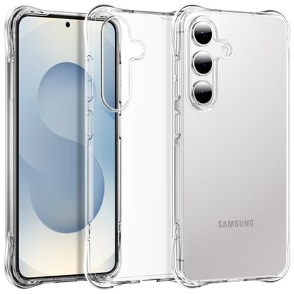 for Galaxy S25 Plus Case, Ultra [Slim Thin] Flexible Scratch Resistant Clear TPU Gel Rubber Soft Skin Silicone Protective Phone Case Cover for Samsung Galaxy S25 Plus (Clear) - size: S25 Plus