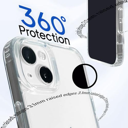 iPhone Protective Case - Slim, [10ft Drop Protection], Anti-Yellowing, Scratch Resistant, Raised Edges Clear - color: Clear, size: iPhone 14 Pro/ iPhone 15 Pro