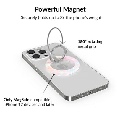 VELVET CAVIAR Compatible with MagSafe Phone Grip - Magnetic Ring Holder with Adjustable Stand - Removable MagSafe Accessories for iPhone 16, 15, 14, 13, 12 (Dolphins) - color: Dolphins