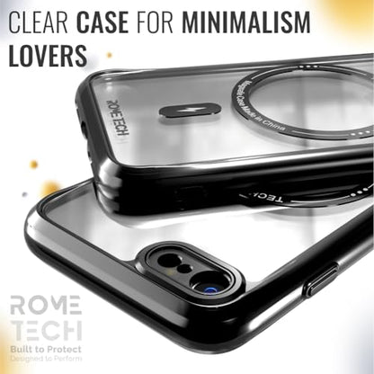 Rome Tech Clear Case Compatible with MagSafe for iPhone 7/8/SE/SE2 4.7" (2022) - Slim and Rugged Fit Thin Shockproof Case Compatible with Magsafe Devices - Clarity - style: iPhone SE