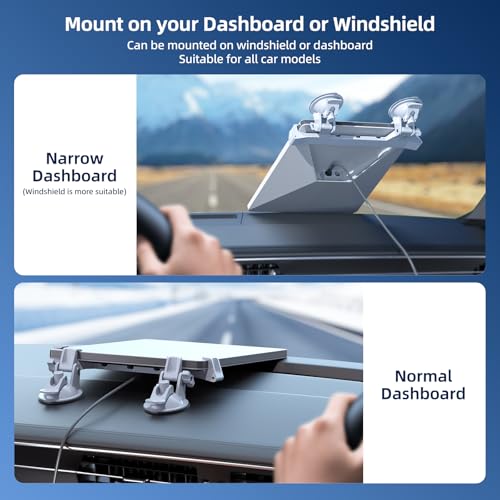 for Starlink Mini Car Mount for Dashboard, Star-Link Mini Suction Cup Mount