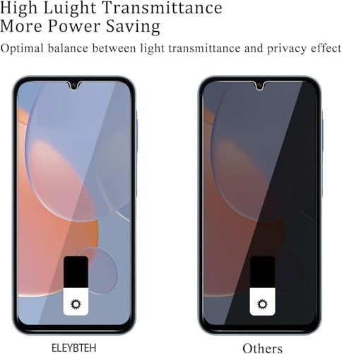 [2+2 Pack] Privacy Screen Protector for Samsung Galaxy A16 / A17 5G 6.7 inch, Tempered Glass Saver With Camera Lens Protector, Anti Spy Anti Scratch Shatterproof Black Film Shield for Galaxy A16 A17 - size: A16/A17
