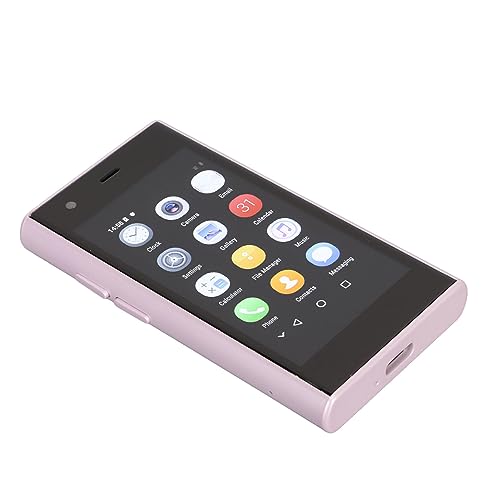 Yoidesu S23 Pro Smartphone, 3in 3D Glass Super Small Cell Phone, Dual SIM 2GB 16GB ROM for Android 8.1 Ultra Thin Mobile Phone, 1000mAh The World's Smallest Backup - color: Violet