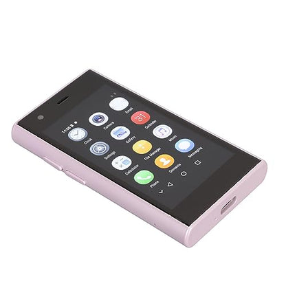 Yoidesu S23 Pro Smartphone, 3in 3D Glass Super Small Cell Phone, Dual SIM 2GB 16GB ROM for Android 8.1 Ultra Thin Mobile Phone, 1000mAh The World's Smallest Backup - color: Violet