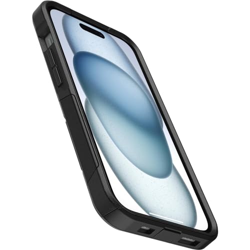 OtterBox iPhone 17e, 16e, 15, 14, & 13 Commuter Series Case - Black, Slim & Tough, Pocket-Friendly, with Port Protection - Thin & Protective iPhone Case, Dual-Layer, Impact Absorbing iPhone Case - color: Black
