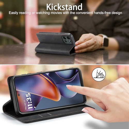 Moto G 5G 2025/5G 2026/Play 2026 Wallet Case with [RFID Blocking],Black | Card Holder, Kickstand, Magnetic, Soft Leather Flip Case Wallet for Moto G 5G 2025/Moto G 5G 2026/Play 2026 - color: Black, size: Moto G 5G 2025/2026 6.7"