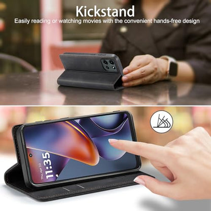 Moto G 5G 2025/5G 2026/Play 2026 Wallet Case with [RFID Blocking],Black | Card Holder, Kickstand, Magnetic, Soft Leather Flip Case Wallet for Moto G 5G 2025/Moto G 5G 2026/Play 2026 - color: Black, size: Moto G 5G 2025/2026 6.7"