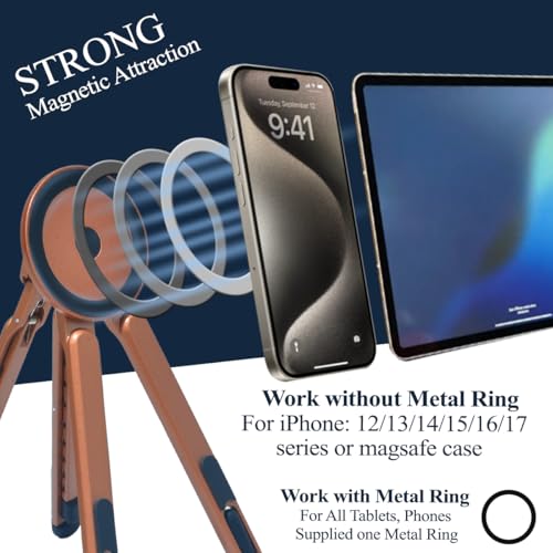 Foldable Desktop Portable Laptop Stand, 4-13 Inch Phones/Tablets (Orange) - color: Orange