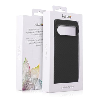 kalibri Aramid Fiber Case Compatible with Google Pixel 10 Pro XL - Case Super Slim Strong Protective Phone Cover - Black Matte - size: Pixel 10 Pro XL