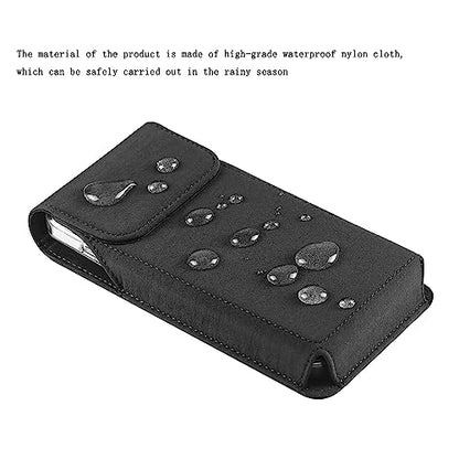 Nylon Cell Phone Holster Belt Clip Case Pouch Holder for Motorola Moto G Power 5G 2025 2024 G Play 2023 G Stylus 5G 2022 2021 G Pure One 5G Galaxy S21 Ultra A14 A05 A06 A13 A23 (Fits Protective Cover)