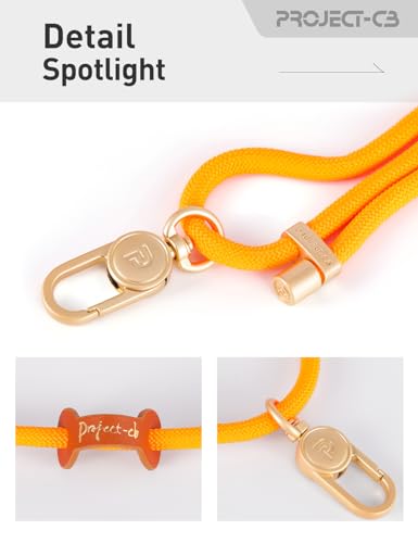 Cell Phone Lanyard 1,Phone Tether Tab 2,Phone Crossbody Strap,Lanyards for Around the Neck,Adjustable Phone Strap(Orange-G) - color: Orange-g