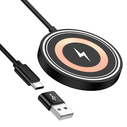 Magnetic Charger Google Pixel 11 Pro Wireless Charger 15W Fast Charging Pad - color: black
