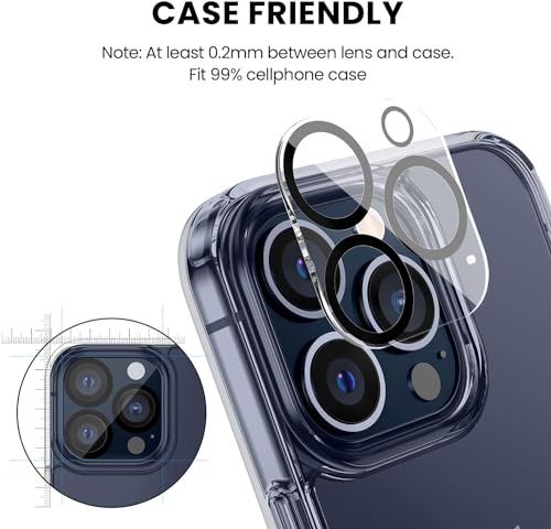 Tensea 3Pcs for iPhone 13 Pro / 13 Pro Max Camera Lens Protector - size: for iPhone 13 Pro/13 Pro Max