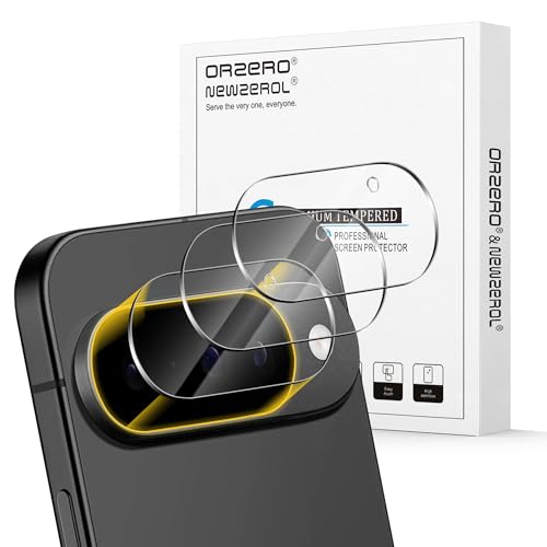 Orzero (3 Pack Camera Lens Protector Compatible for Google Pixel 10 (Not for Pro/XL Model), Protector de Cámera Case Friendly Tempered Glass 9H High Definition Microphone Cutout Anti-Scratch