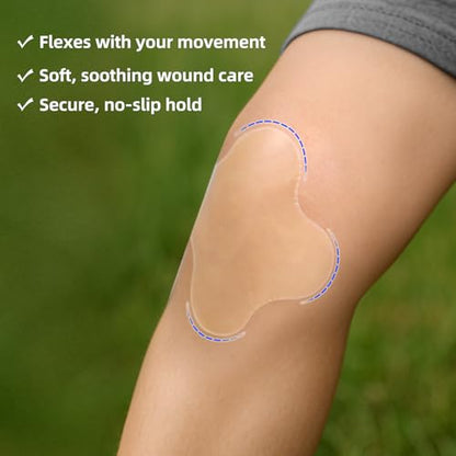 Niceful Hydrocolloid Bandages 4"x4" for Knee, Elbow, 10 Count - size: 4" x 4" (10 Dressings)