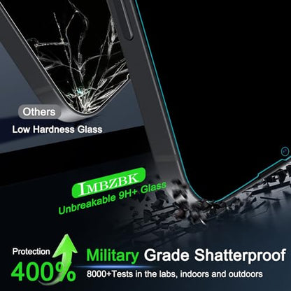 IMBZBK Privacy Screen Protector for iPhone 17e / 16e, Tempered Glass, 3+3 - color: 17e/16e-Black