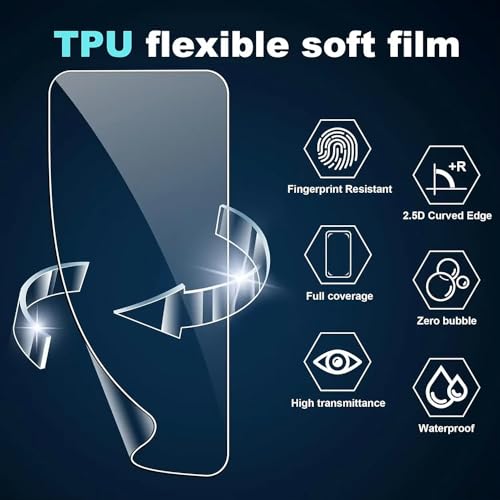 [2 Pack] Flexible Hydrogel Screen Protector for Samsung Galaxy Z Flip7 FE - color: Samsung Galaxy Z Flip7 FE