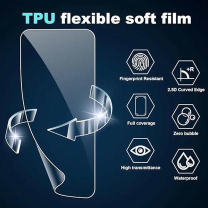 [2 Pack] Flexible Hydrogel Screen Protector for Samsung Galaxy Z Flip7 FE - color: Samsung Galaxy Z Flip7 FE