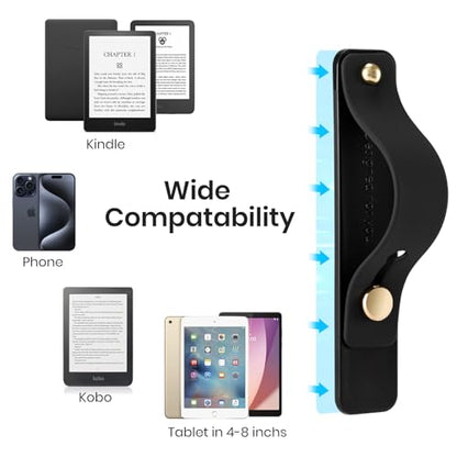 CoBak Hand Strap Holder for Kindle/Tablet - Lightweight TPU - color: Black