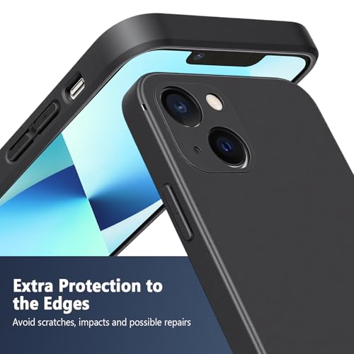 FanTEK Phone Case Compatible with iPhone 13 Mini Case, Anti-Scratch & Fingerprint Phone Case Protective Cover, Matte Black - size: iPhone 13 Mini