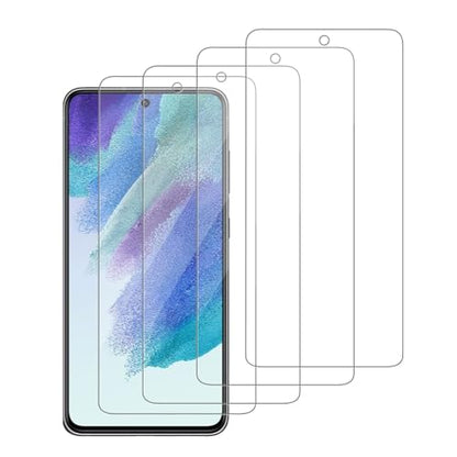 4 Pack Glass Screen Protector Compatible for Samsung Galaxy S21 FE 5G / SM-g990u [9H Hardness]-HD Screen Tempered Glass, Scratch Resistant,Easy Install [Case Friendly] - size: Galaxy S21 FE 5G