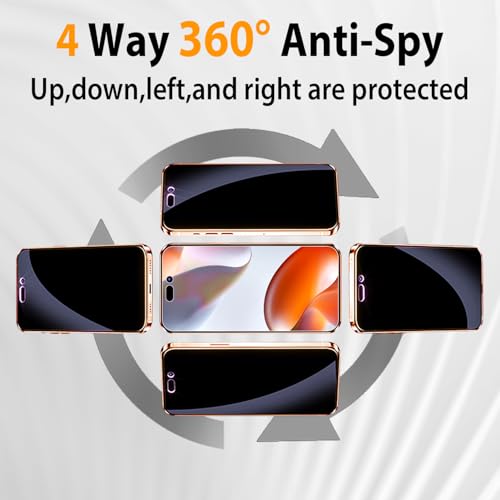 360 Degree Privacy Screen Protector for iPhone 17 Pro Max 6.9-Inch - size: iPhone 17 Pro Max
