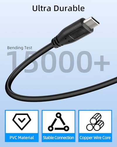 USB C Multi Charging Cable 30cm, 5V/3A USB C Splitter 1 in 3 Out, Type C Splitter Cable Male to 3 Male, Supports Data Sync & Charging for Phones, Tablets, Cameras, Power Banks (2Pack) - style: Type-C male to 3 Type-C male 30cm